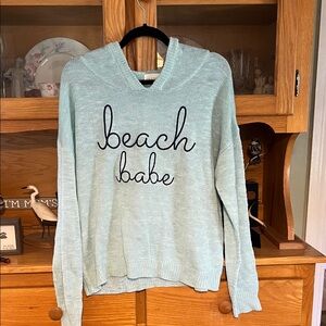 Beach Babe Women's Sweater - Light Blue